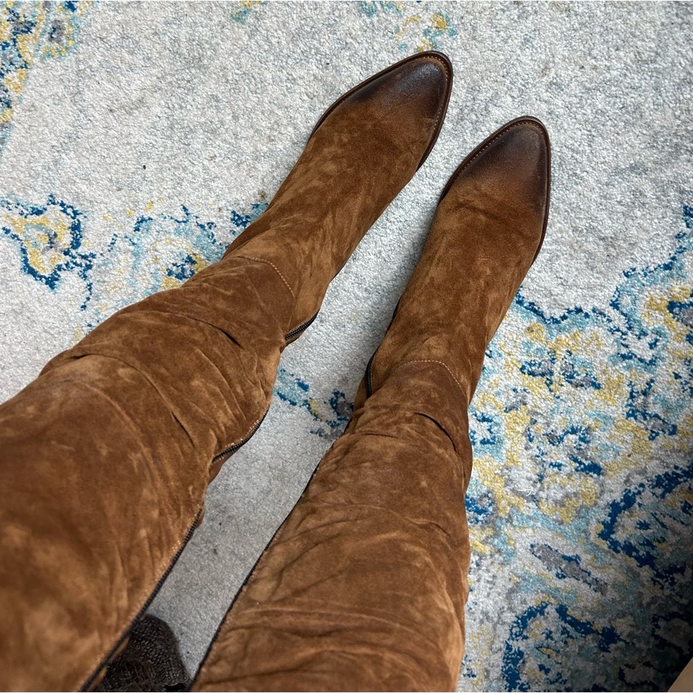 Donna Carolina Italian tall boots size 39 , real suede - Picture 5 of 13